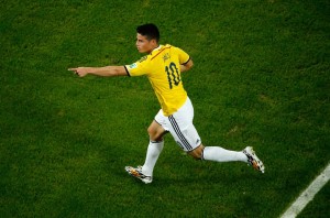 James Rodriguez de la Colombie
