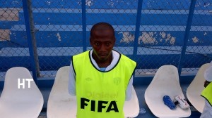 Alexandre Boucicaut lors du derby national contre le Racing Club Haitien