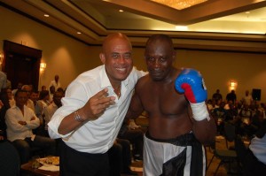 Le président de la République, Joseph Michel Martelly et Raphael Larose