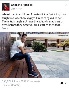 Cristiano Ronaldo Haiti