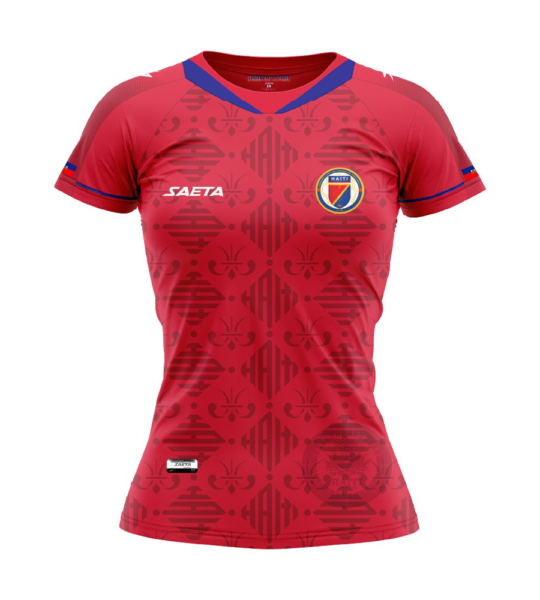 Haiti Jersey 2023 Female Official Red